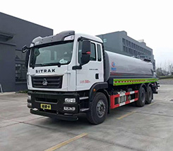 国六重汽汕德卡后双桥18方洒水车