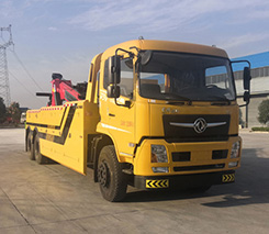 国六东风畅行后八轮拖吊连体清障车