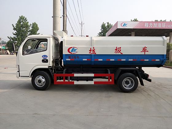 东风锐铃5方挂桶垃圾车